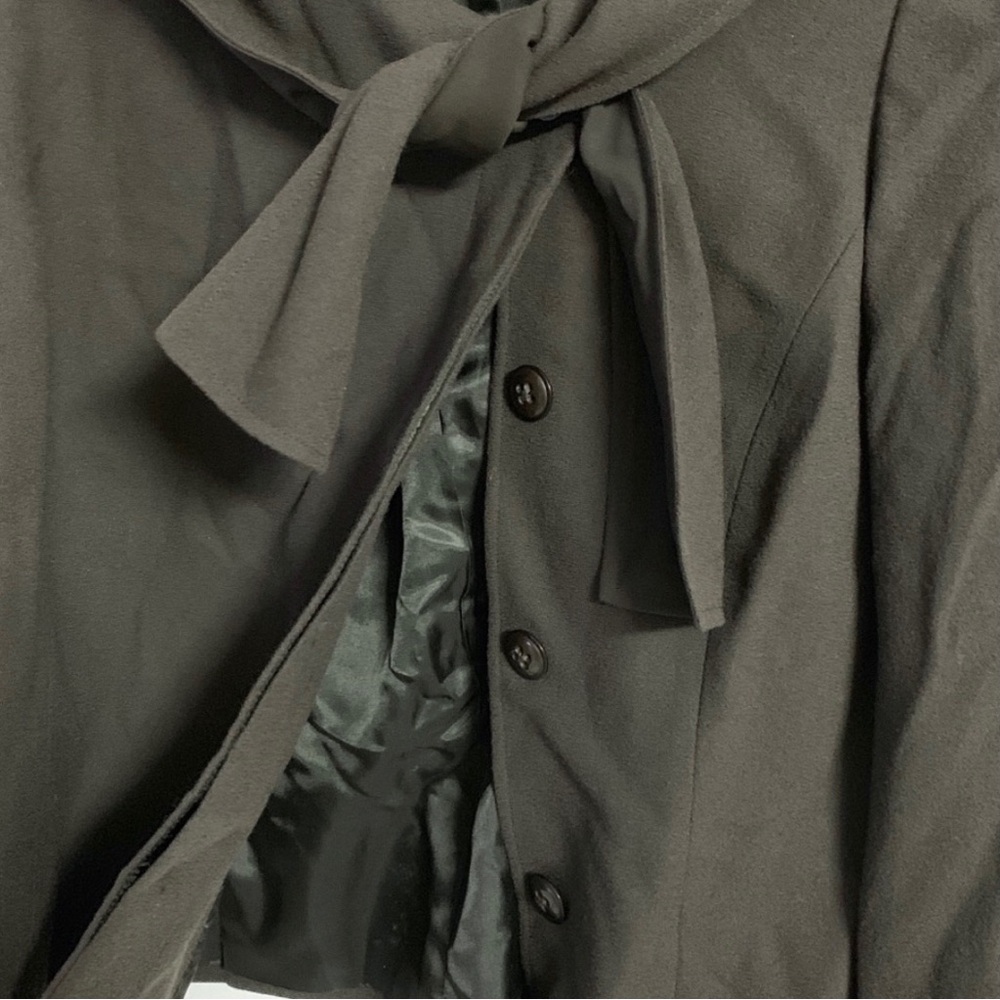 Ellen Tracy Tie Neck Button Front Jacket - Size L… - image 2